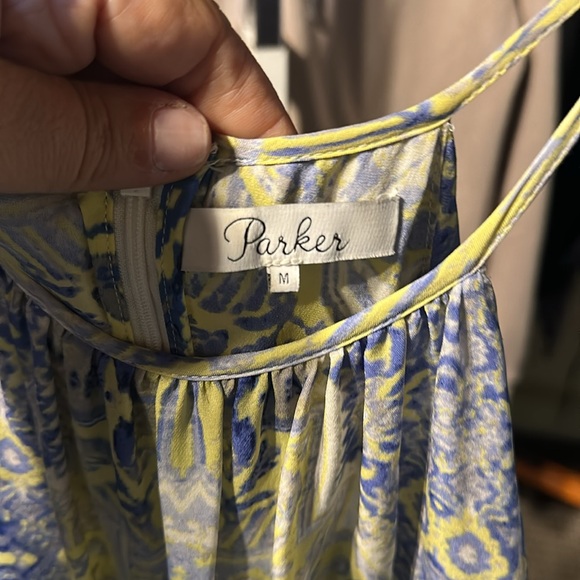Parker Blue and Yellow Patterned Romper m - Picture 3 of 5